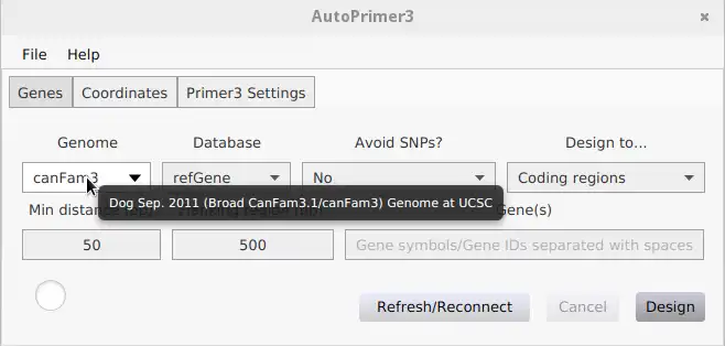Download web tool or web app Auto Primer3 Download web tool or web app Auto Primer3