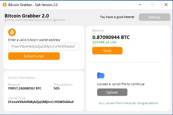 Download web tool or web app Bitcoin Graber Download web tool or web app Bitcoin Graber