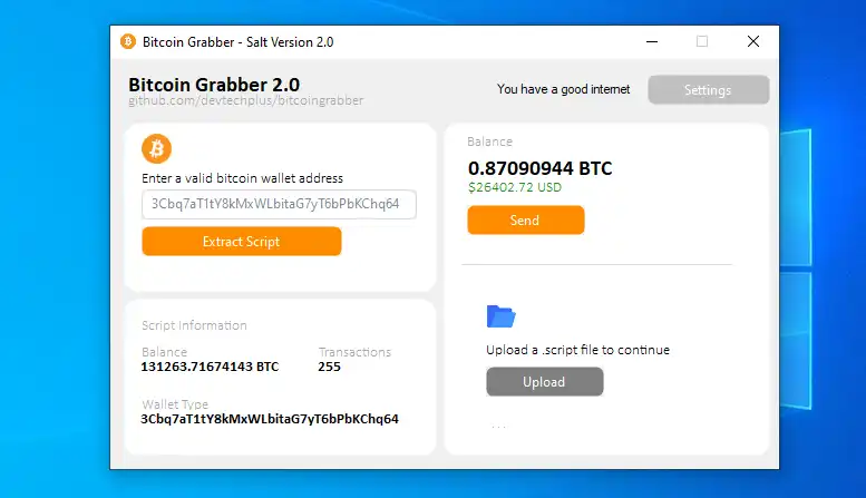 Download web tool or web app Bitcoin Graber Download web tool or web app Bitcoin Graber
