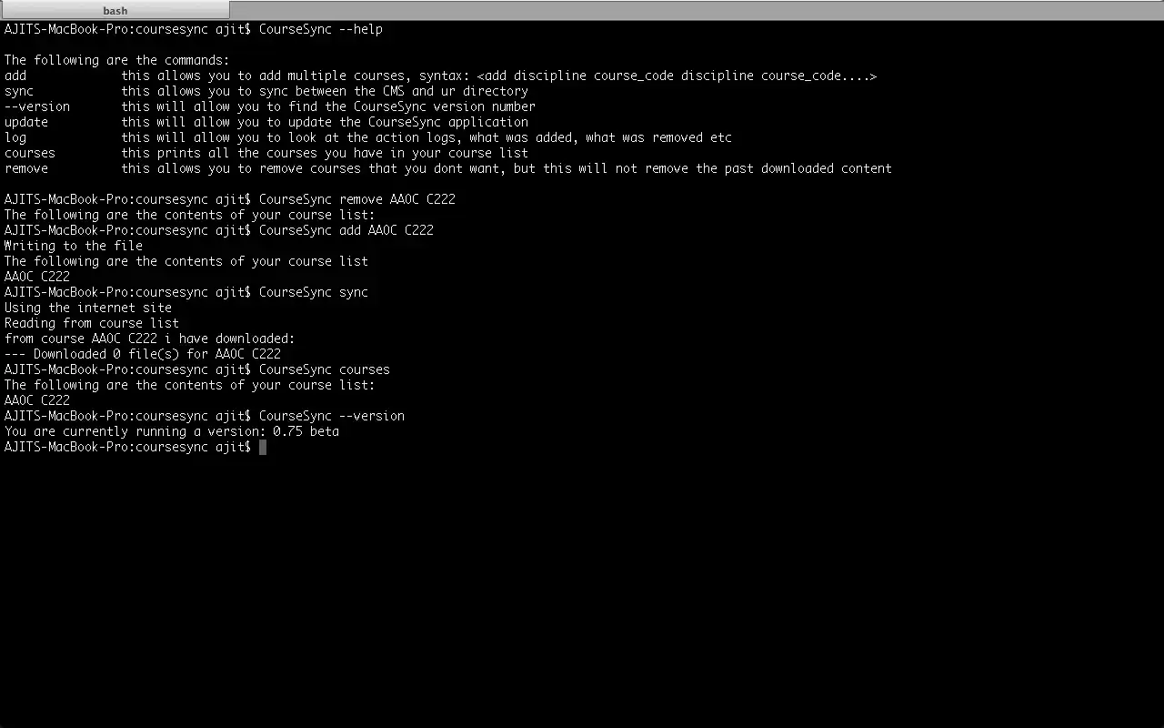 Download web tool or web app CourseSync Download web tool or web app CourseSync