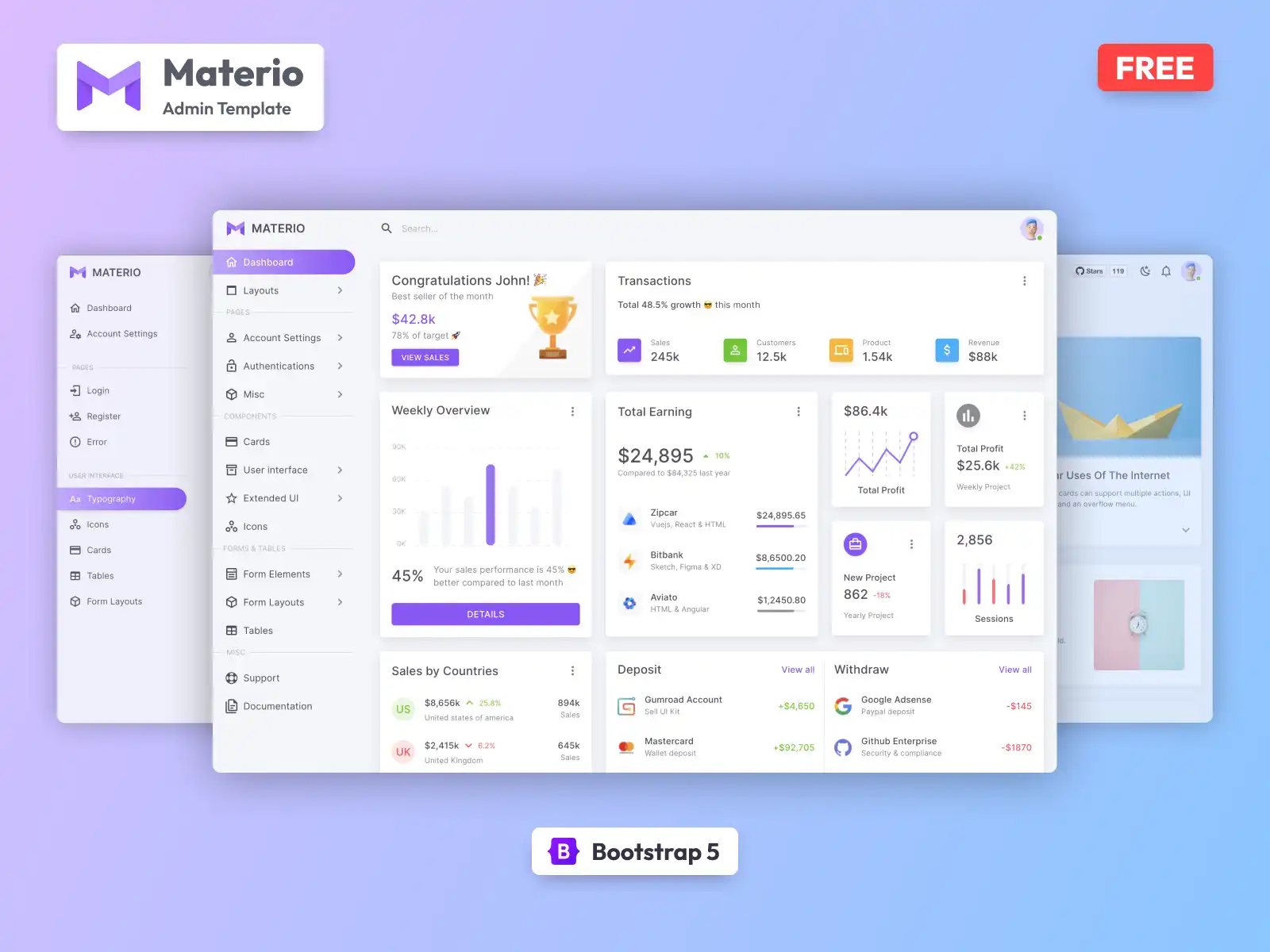 Download web tool or web app materio-bootstrap-admin-template-free Download web tool or web app materio-bootstrap-admin-template-free