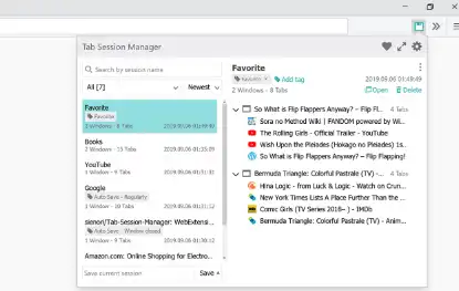 Download web tool or web app Tab-Session-Manager Download web tool or web app Tab-Session-Manager